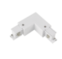 L-Connector voor 3-Fase Spanningsrails – Hoekkoppeling – Wit