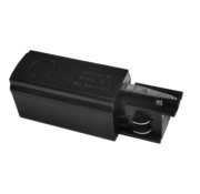 Aansluitblok / Live-End voor 3-Fase Spanningsrails – Zwart