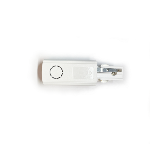 Aansluitblok / Live-End voor 3-Fase Spanningsrails – Wit