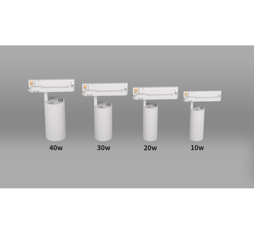 Tracklight Railspot 10 W – Wit – Neutraal wit 4000K - Philips LED Chip - Philips Driver