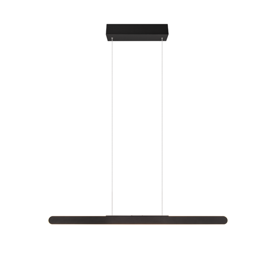 TRIO Helios LED hanglamp – mat zwart – 100 cm – 28W 3300 lm 2700–6500K