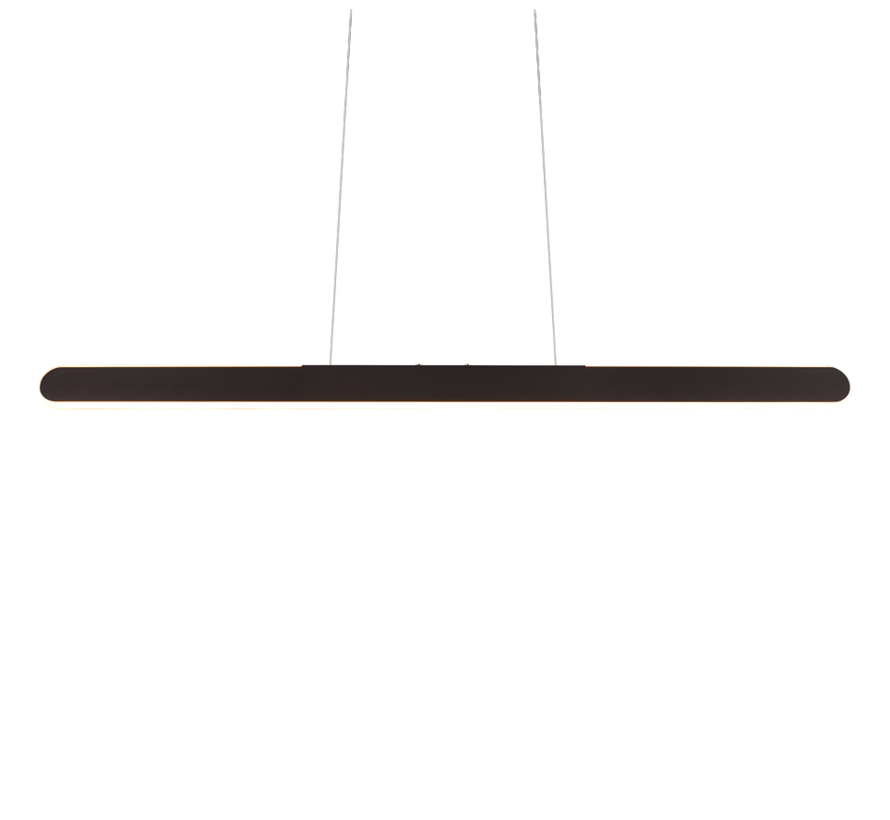 TRIO Helios LED hanglamp – mat zwart – 100 cm – 28W 3300 lm 2700–6500K