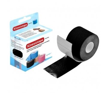 Kinesiotape Sporttape Zwart Rol 5 cm x 5 m