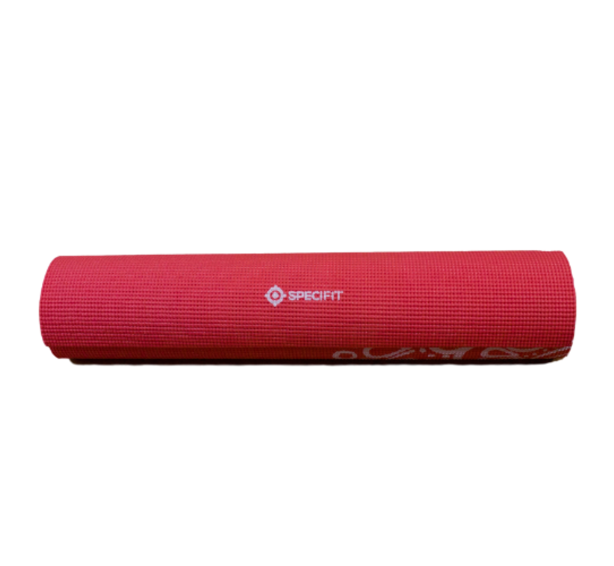 Specifit Yogamat Marrakech Rood - Fitnessmat 170 x 60 cm met Opdruk