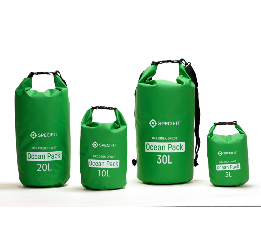 Specifit Ocean Pack 30 Liter - Drybag - Waterdichte Tas - Droogtas Groen