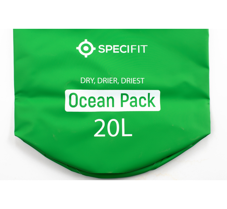 Specifit Ocean Pack 20 Liter - Drybag - Waterdichte Tas - Droogtas Groen