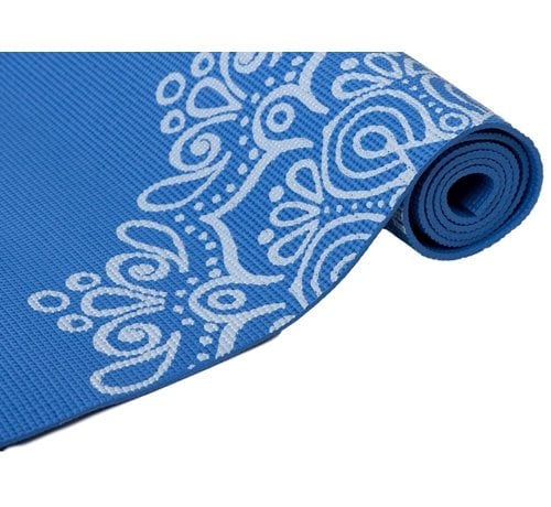 Specifit Yogamat Marrakech Blauw - Fitnessmat 170 x 60 cm met Opdruk