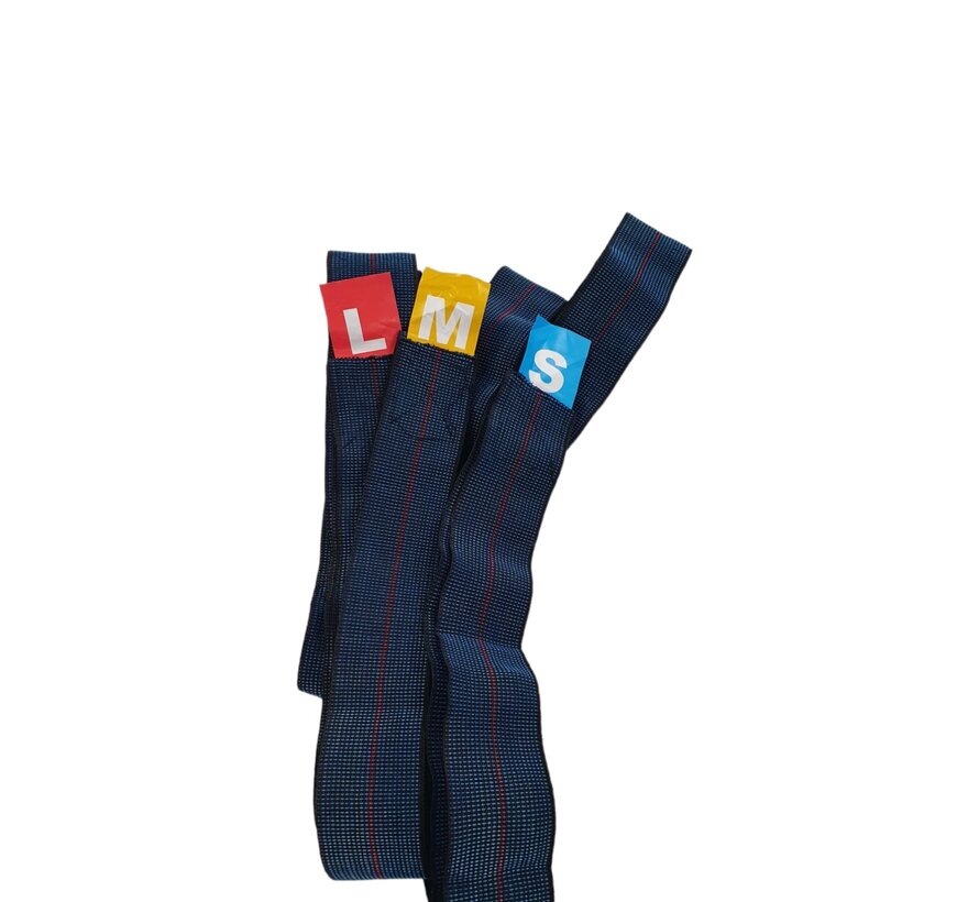 Elastisches Band klein 5 cm breit x 68 cm lang - blau