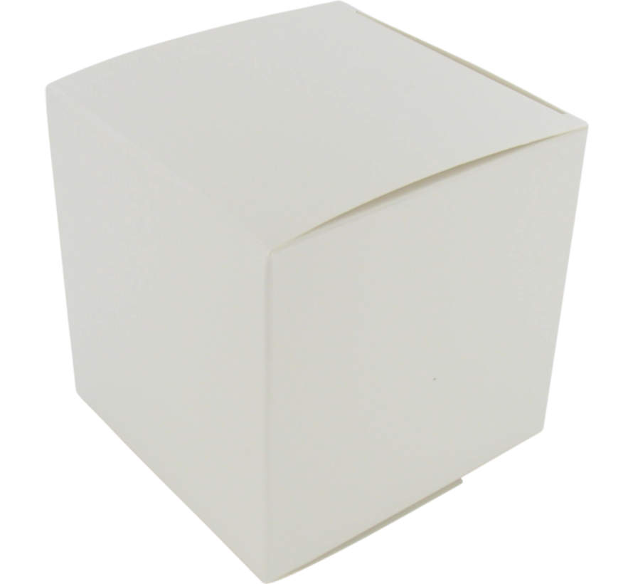Weiße Geschenkbox - Würfel - 10x10x10cm - 25 Stück