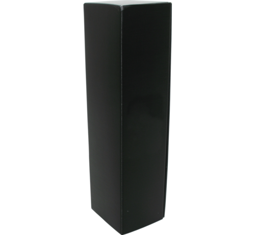 Luxusgeschenkbox - Geeignet für 1 Flasche - 95x100x380mm - schwarz - 50 Stück