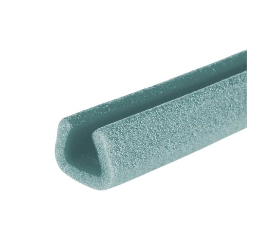 U-förmiges Schaumprofil – Öffnung 20–35 mm – Höhe 43 mm – 200 cm lang – Karton mit 90 Stück