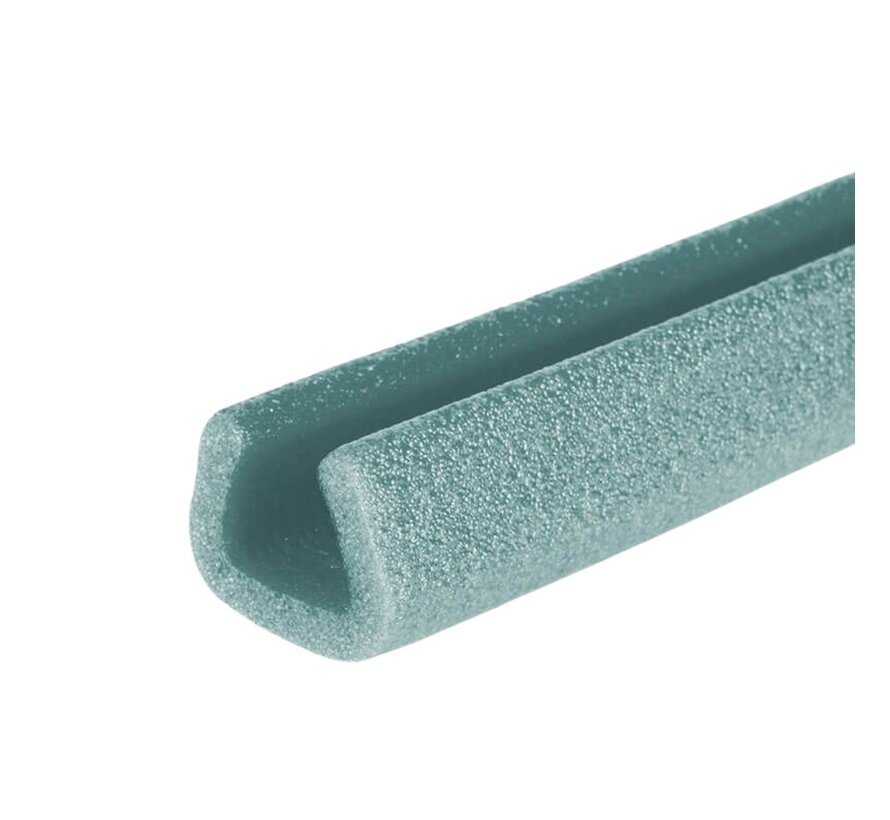 U-förmiges Schaumprofil – Öffnung 20–35 mm – Höhe 43 mm – 200 cm lang – Karton mit 90 Stück