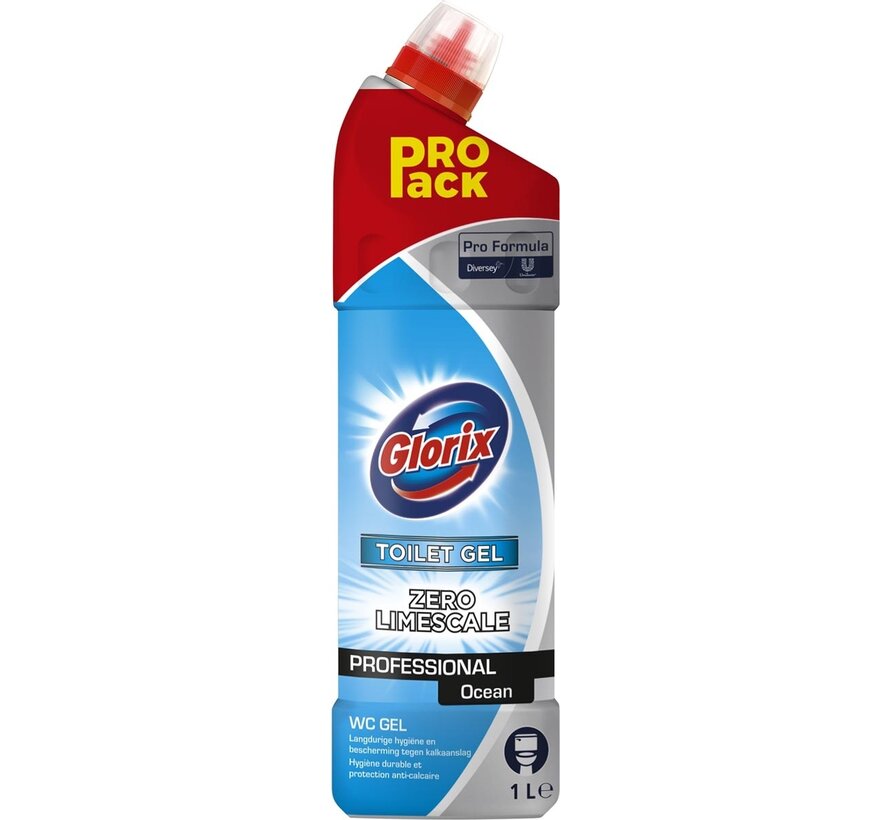 Glorix - Pro Formula WC-Reiniger Ocean Fresh - Flasche von 1 l