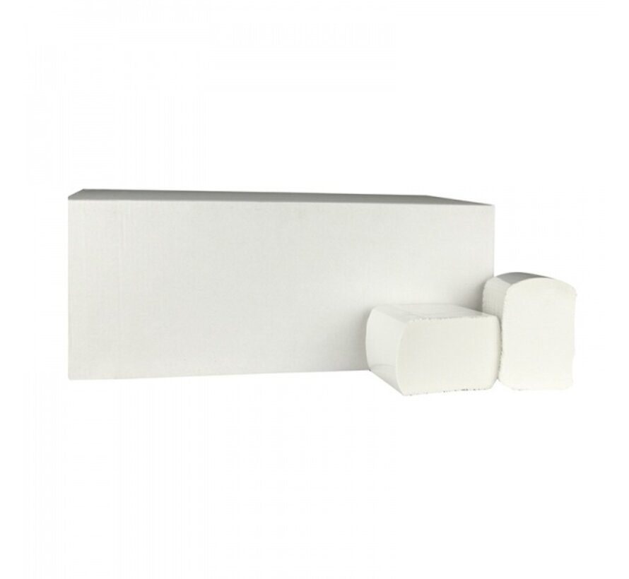 WC-Papier Bulkpack Zellstoff - 2-lagiges Toilettenpapier - 11,2 x 18 cm - 40 x 225 Blätter in Karton