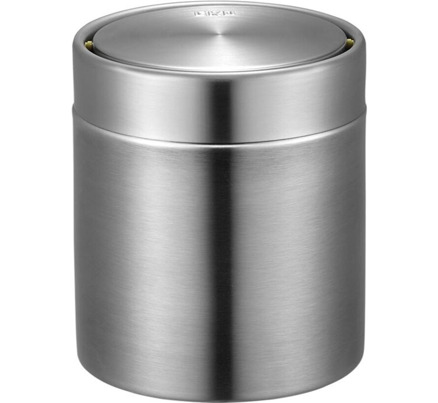 Eko - Tischabfalleimer - Edelstahl matt - 1,5 Liter