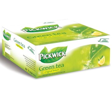 Pickwick Pickwick Tee - Grüner Tee Zitrone - Packung mit 100 Teebeuteln