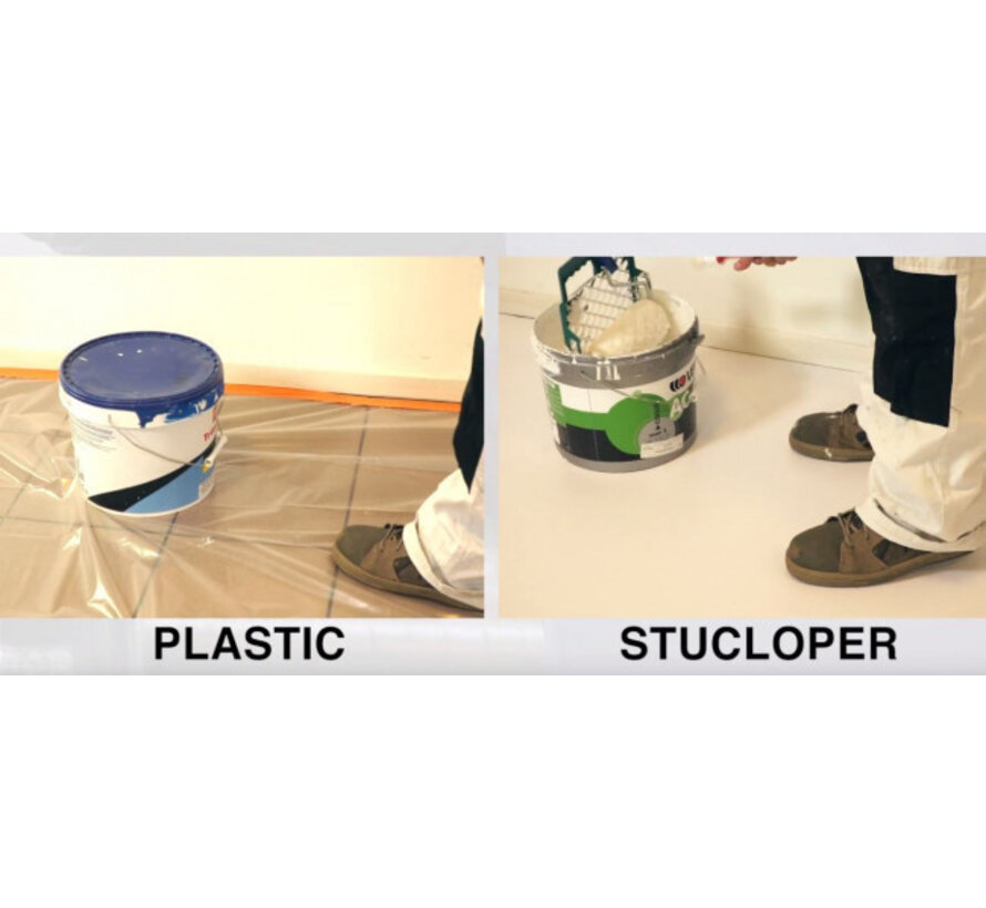 Stucloper Basic 1,30 x 40 m 52m² - Weiß gefärbte Schicht