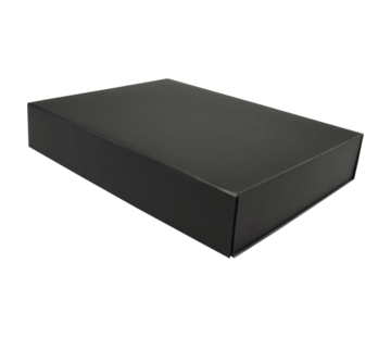 Schwarze Geschenkbox - mit Magnetverschluss - 390x290x70mm - 25 Stück