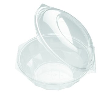 Salatschale rund, transparent, Ø 160 mm – 1000 ml – 300 Stück