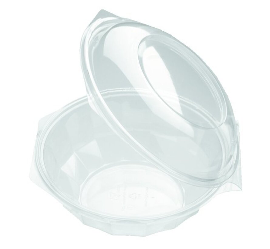 Salatschale rund, transparent, Ø 160 mm – 1000 ml – 300 Stück