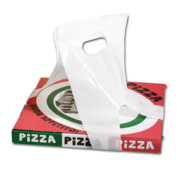 HDPE Tasche - Pizza-/Gebäckkartonträger - 1100x200mm - weiß - 1000 Stück