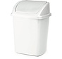 Mülleimer - mit Schwingdeckel - 4,45 l - weiß