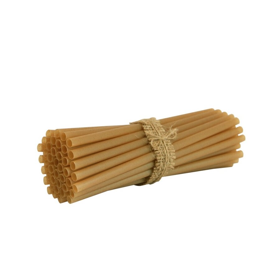 EQUO - Zuckerrohr - kompostierbare Strohhalme - Cocktail - 150 mm - 250 Stück