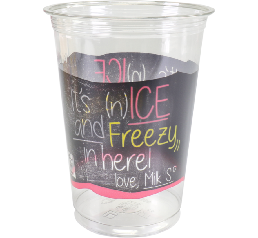 Milchshakebecher - ICE is (N)ICE - 400ml - 800 Stück