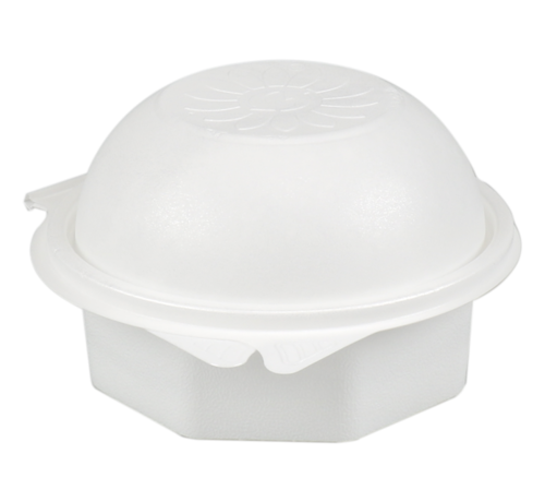 Merkloos PP-Thermo - Hamburger-Box - Ø138mm - weiß - 500 Stück