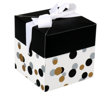 Konfetti-Box - Pop-Up-Box - 10x10x10cm - 25 Stück