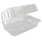 Transparente Gebäckbox - 210x130x100mm - mit festem Klappdeckel - 300 Stück