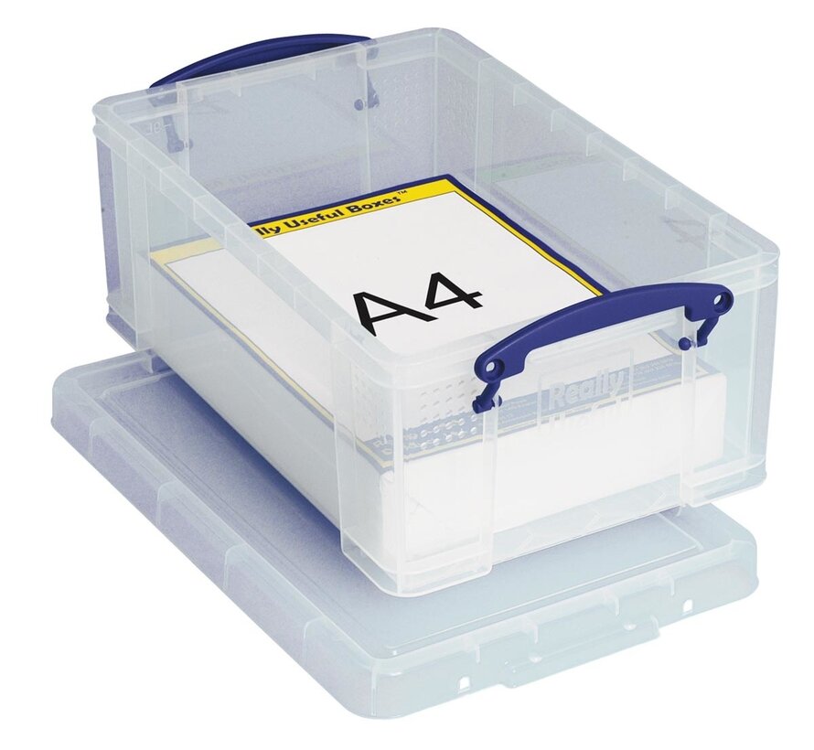 Really Useful Box Aufbewahrungsbox - 9 Liter - transparent