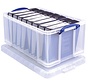 Really Useful Box - Aufbewahrungsbox 64 Liter - transparent
