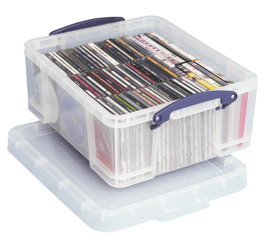 Really Useful Box Aufbewahrungsbox - 18 Liter - transparent