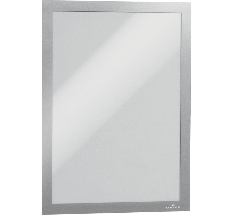 Durable - Duraframe Magnetic - A4 Silber - in hängender Hülle
