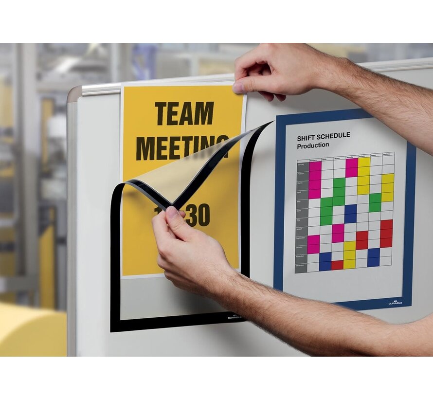 Durable - Duraframe Magnetic - A4 schwarz - in aufhängbarer Hülle