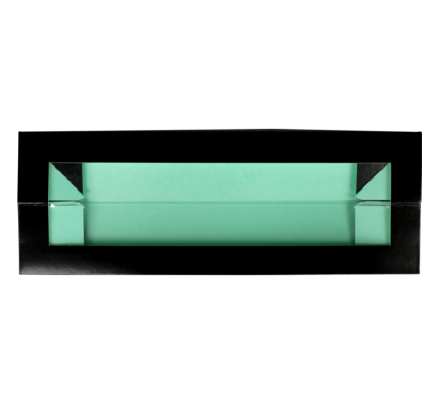 Macaron-Schachteln - Für 10 Stück - 260x47x47mm - schwarz/mintgrün - 400 Stück