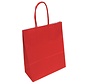 Papiertragetaschen rot – 32 x 12 x 41 cm – Gedrehte Kordel – 250 Stück