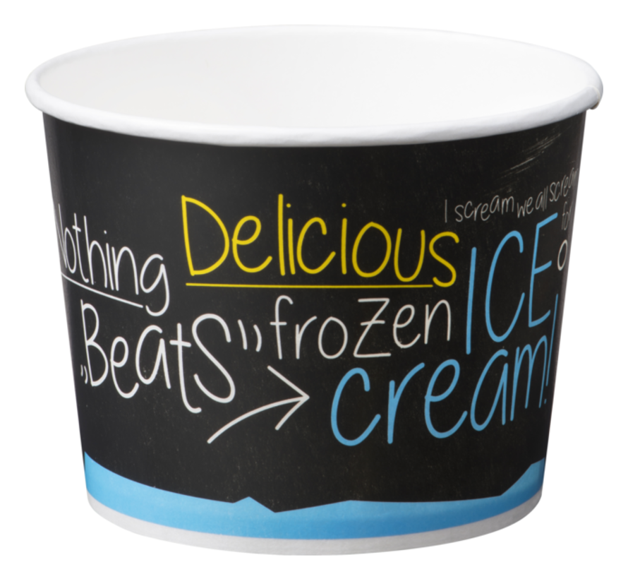 Eisbecher - Karton - ICE is (N)ICE - 400ml - 1000 Stück
