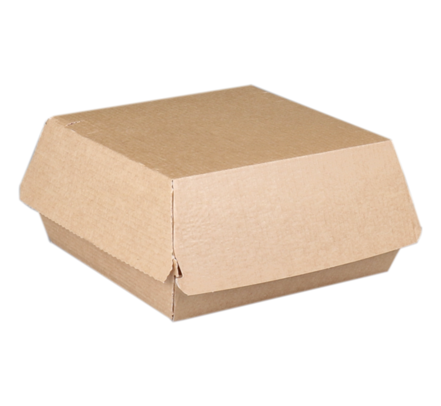 Hamburgerbox Wellpappe weiß - medium - 115 x 115 x 65 mm - 318 Stück