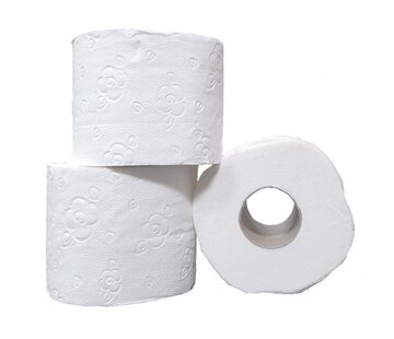 Toilettenpapier 3-lagig – 250 Blatt – Packung mit 8 Rollen