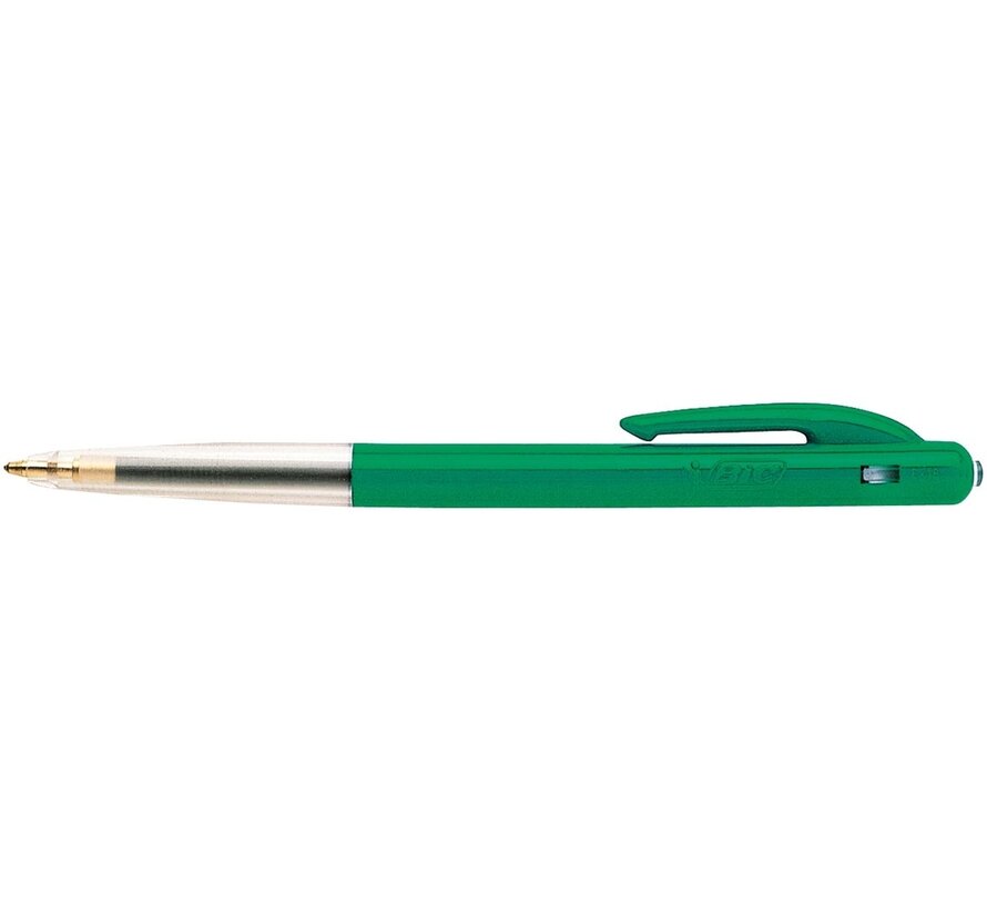 Bic Kugelschreiber - M10 Clic - Schreibbreite 0,4 mm - mittlere Spitze - grün