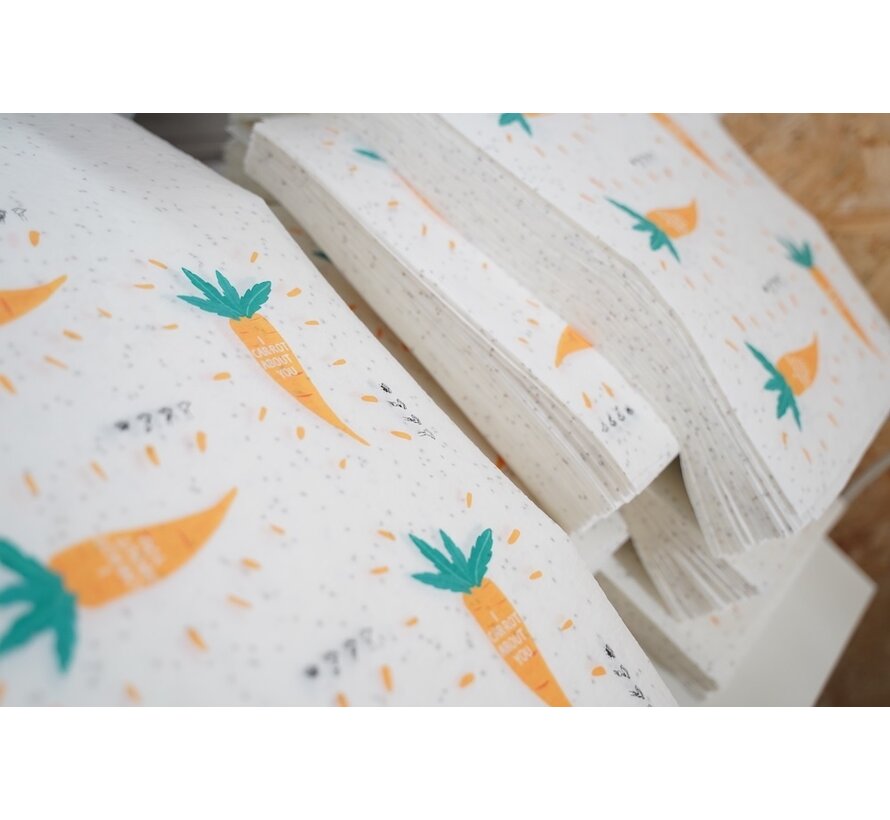 Groeipapier bedrucken 100 Stück A4 120 Gramm Blumenmischung