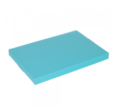 Briefkastenbox Wellpappe E-Welle 220 x 155 x 28 mm A5 Blau - Bündel mit 50 blauen Postboxen