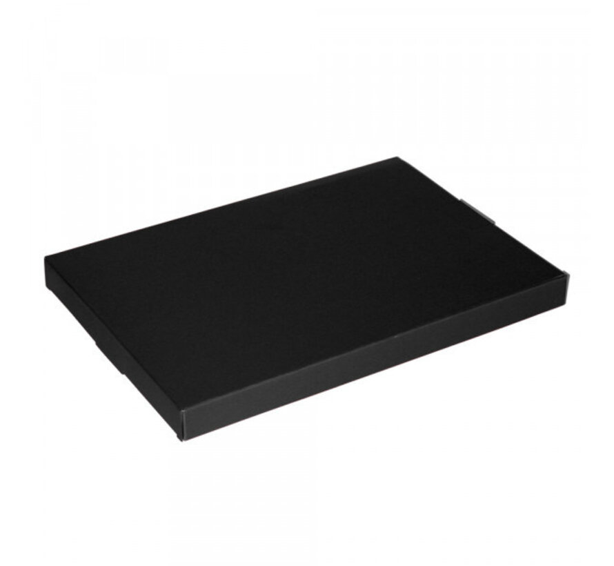 Briefkastenbox Wellpappe E-Welle 220 x 155 x 28 mm A5 Schwarz - Bündel mit 50 schwarzen Versandkartons