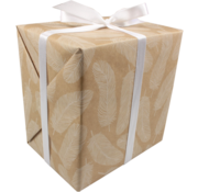 Geschenkpapier 200 Meter lang - 50 cm breit - 60gr/m2 - Thekenrolle Federn - 1 Rolle
