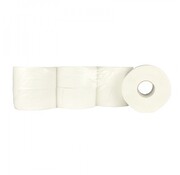 WC-Papier Jumbo Mini 100% Zellstoff - 2-lagiges Toilettenpapier - 12 Rollen à 180 Meter in Folie