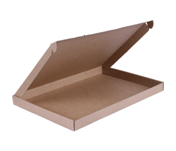 Briefkastenbox Wellpappe E-Welle 370 x 260 x 30 mm - XXL - Braun - Bündel mit 50 Versandkartons