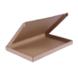 Briefkastenbox Wellpappe E-Welle 370 x 260 x 30 mm - XXL - Braun - Bündel mit 50 Versandkartons