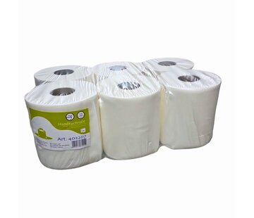 Putzrolle Midi – 20 cm x 153 Meter – Packung mit 6 Rollen – 2-lagig, 100 % Zellulose
